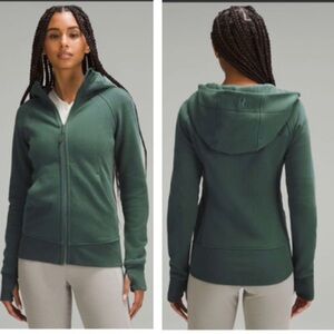 Lululemon Scuba Full Zip Hoodie Light Jacket Cotton Terry Lightweight Pockets 8